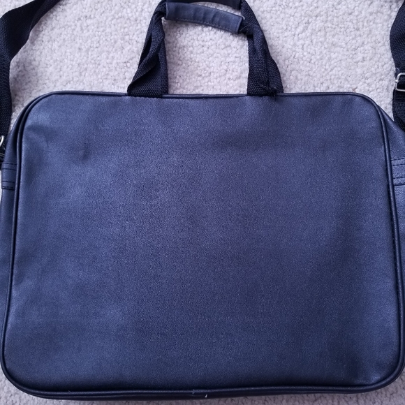 Leather Buckled Academic Messenger Shoulder Bag - Picture 6 of 16